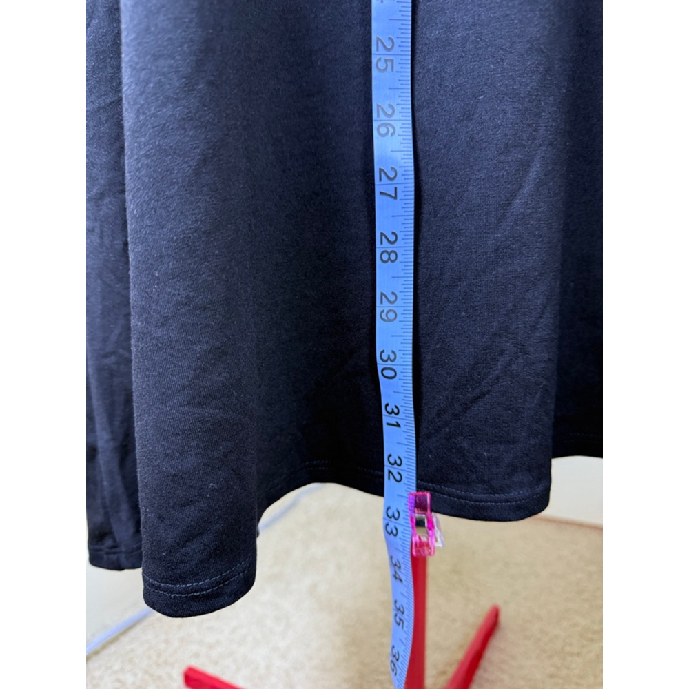 NWOT Women's Nina Leonard Black Lace Shoulder Sleeveless Dress XL - Picture 9 of 10